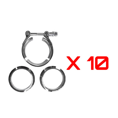 2.5" (63.5mm) Turbo V-Band Clamp Kit