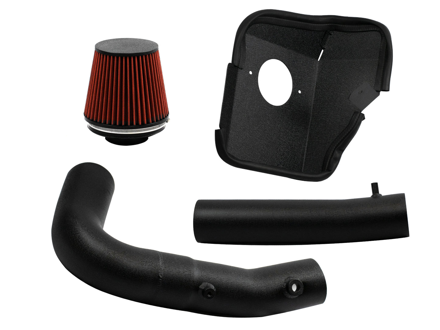 2011-2019 Dodge Challenger 3.6L V6 Cold Air Intake Wrinkle Black