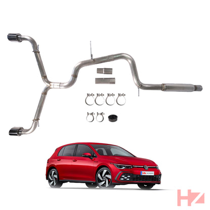 2022+ Volkswagen Golf GTI MK8 Resonated Muffler Delete