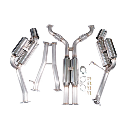 2003-2008 Nissan 350Z / Infiniti G35 True Dual Catback Exhaust - HZ0016 - 729688410863 - 1